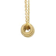 TATE Golden Petite Barrel 18 Karat Yellow Matte Gold Necklace Chain