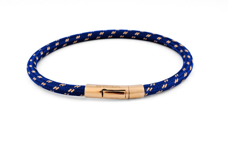 Tateossian Pop Chalif 18 Karat Gold Bracelet in Blue For Sale at ...