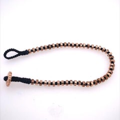 Tateossian Discs Detailing Macreame Bracelet