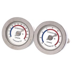 Used Tateossian London Thermometer Cuff Link Set
