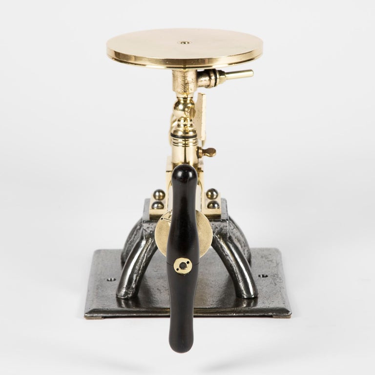 Tate's double acting vacuum pump by Townson and Mercer, of London. For