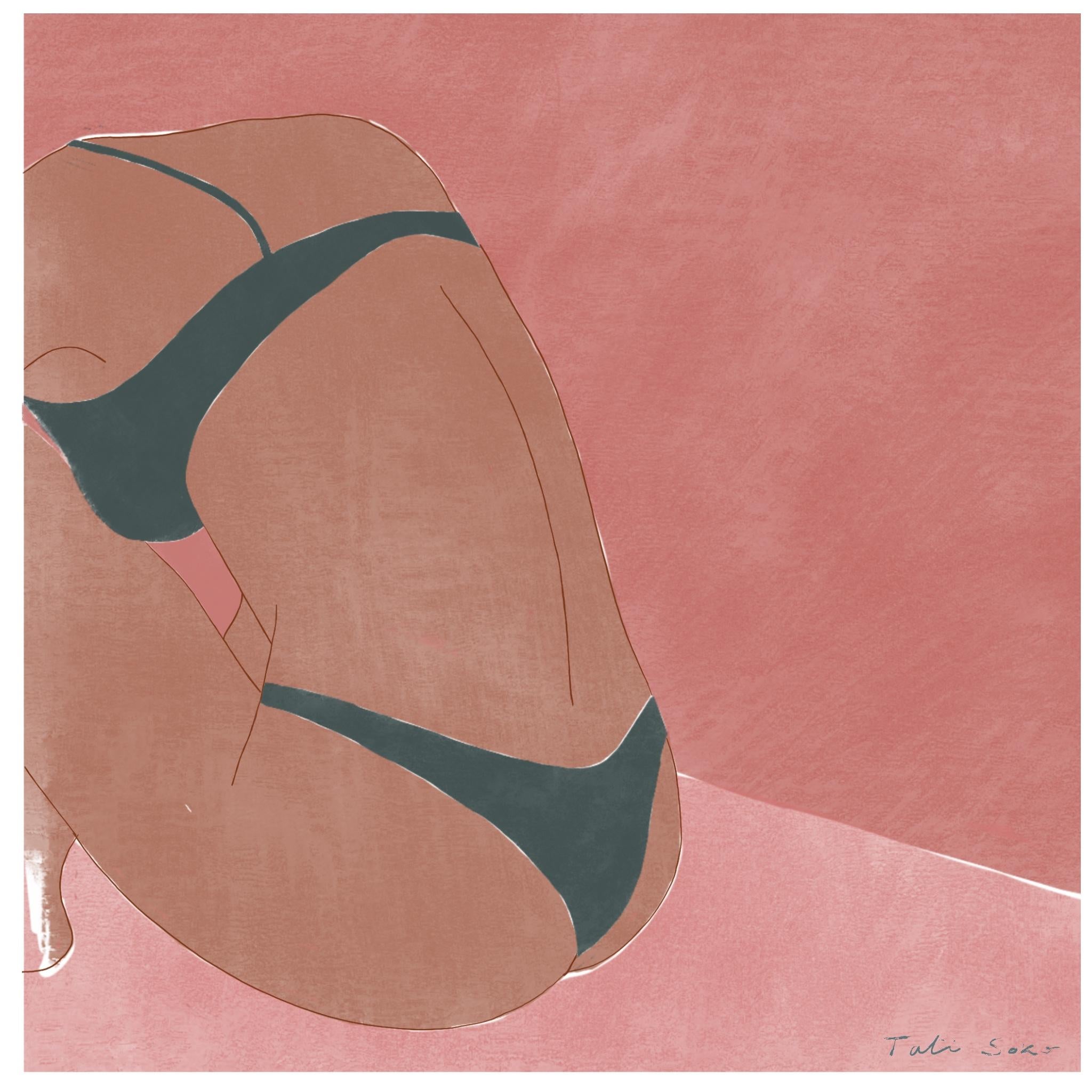 Tati Soko Interior Print - Nude - Digital Artwork Figurative, Archival Cotton Paper, Print, 2019