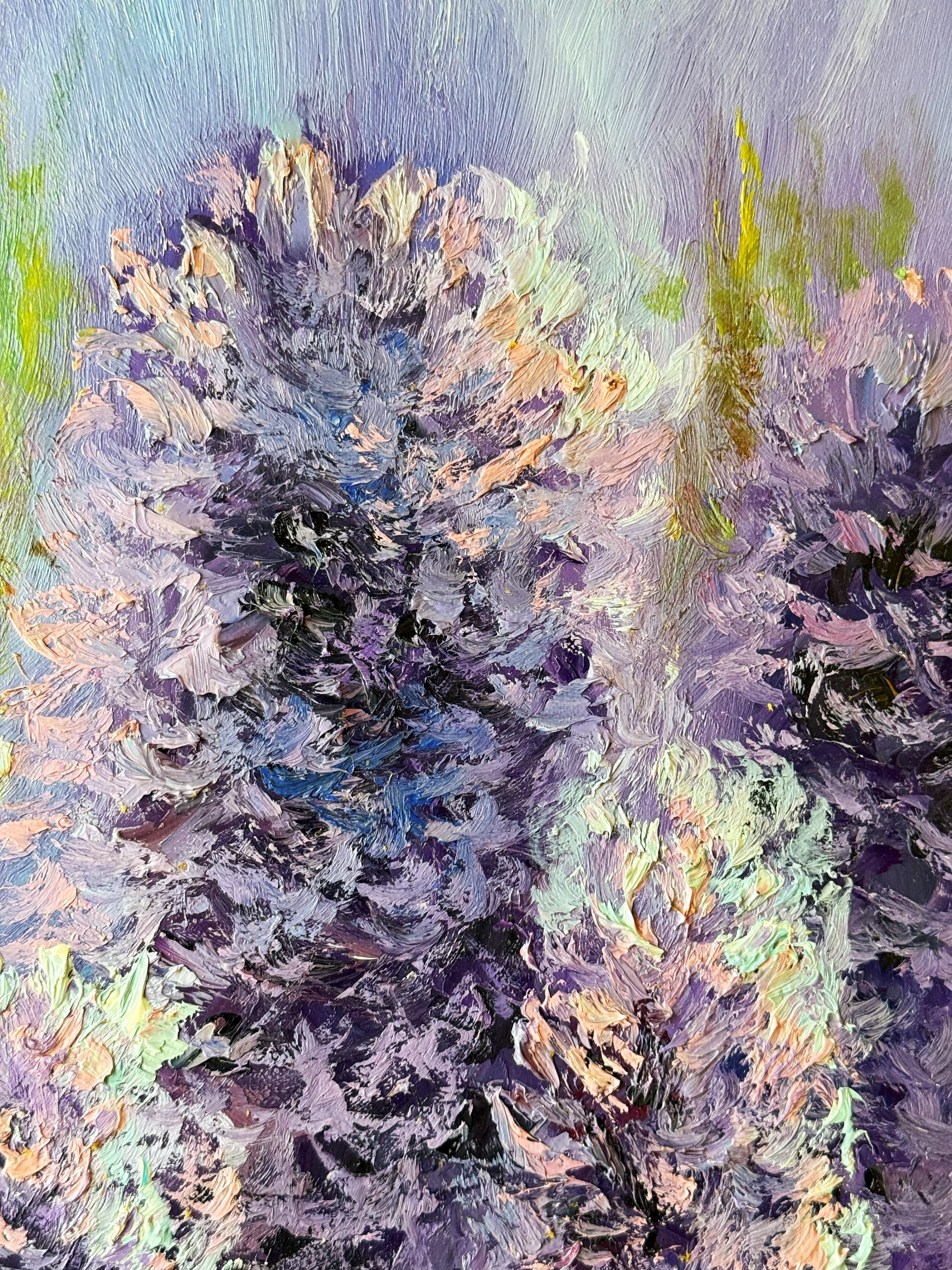 Lavender I - Impressionist Painting by Tatiana Gagarina
