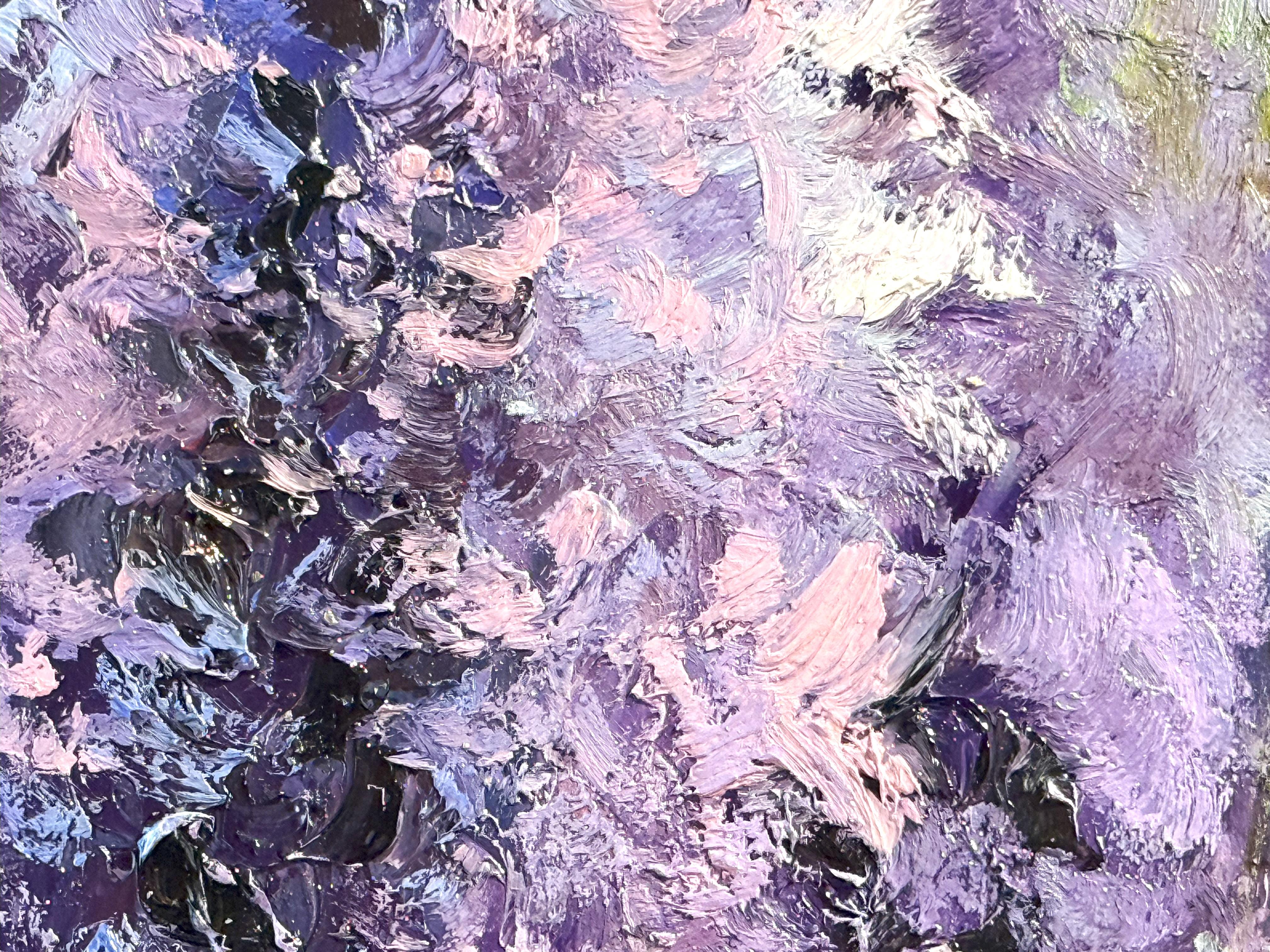 Lavender II - Gray Interior Painting by Tatiana Gagarina