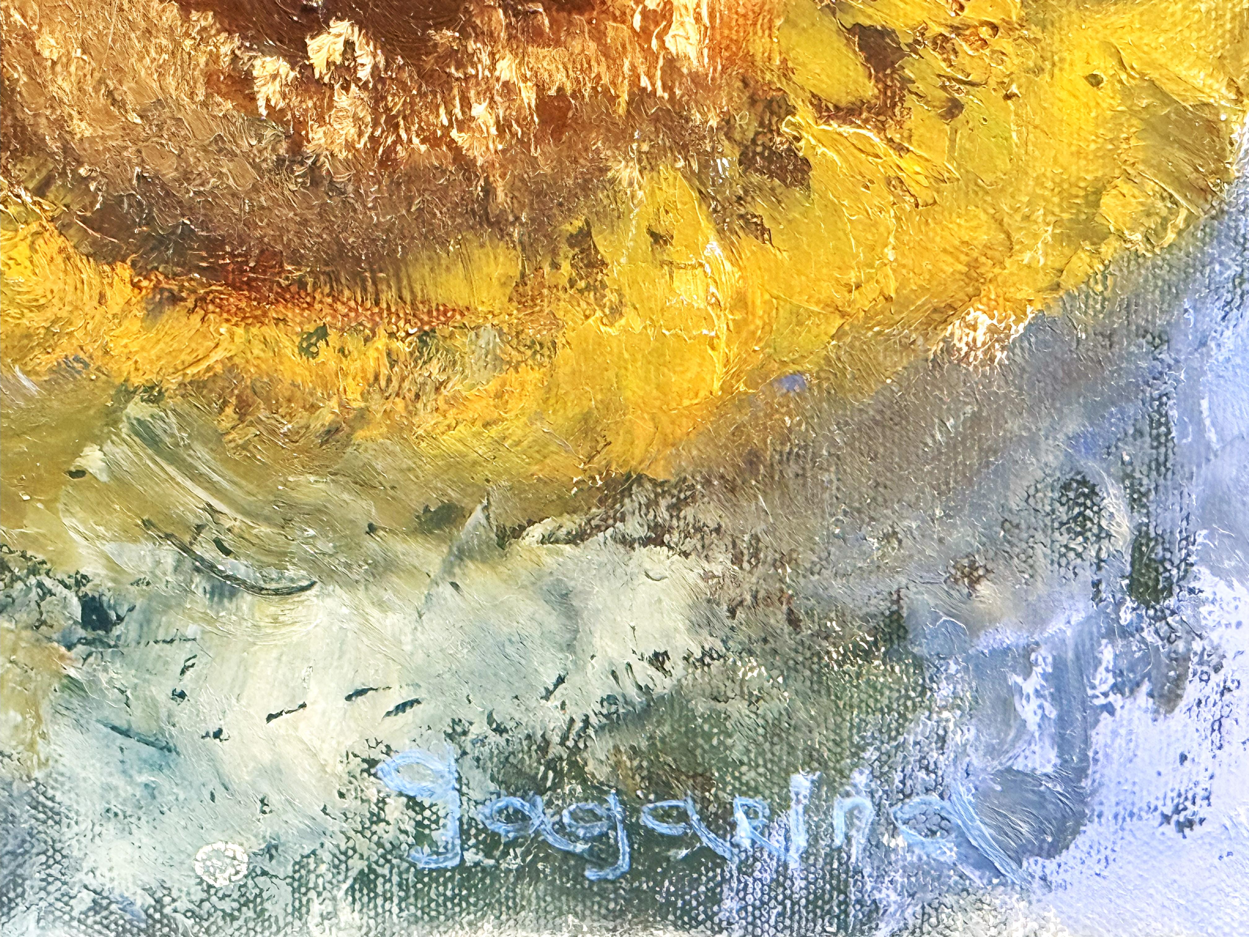Sunflowers (Tournesols). Impressionism, floral oil painting 1