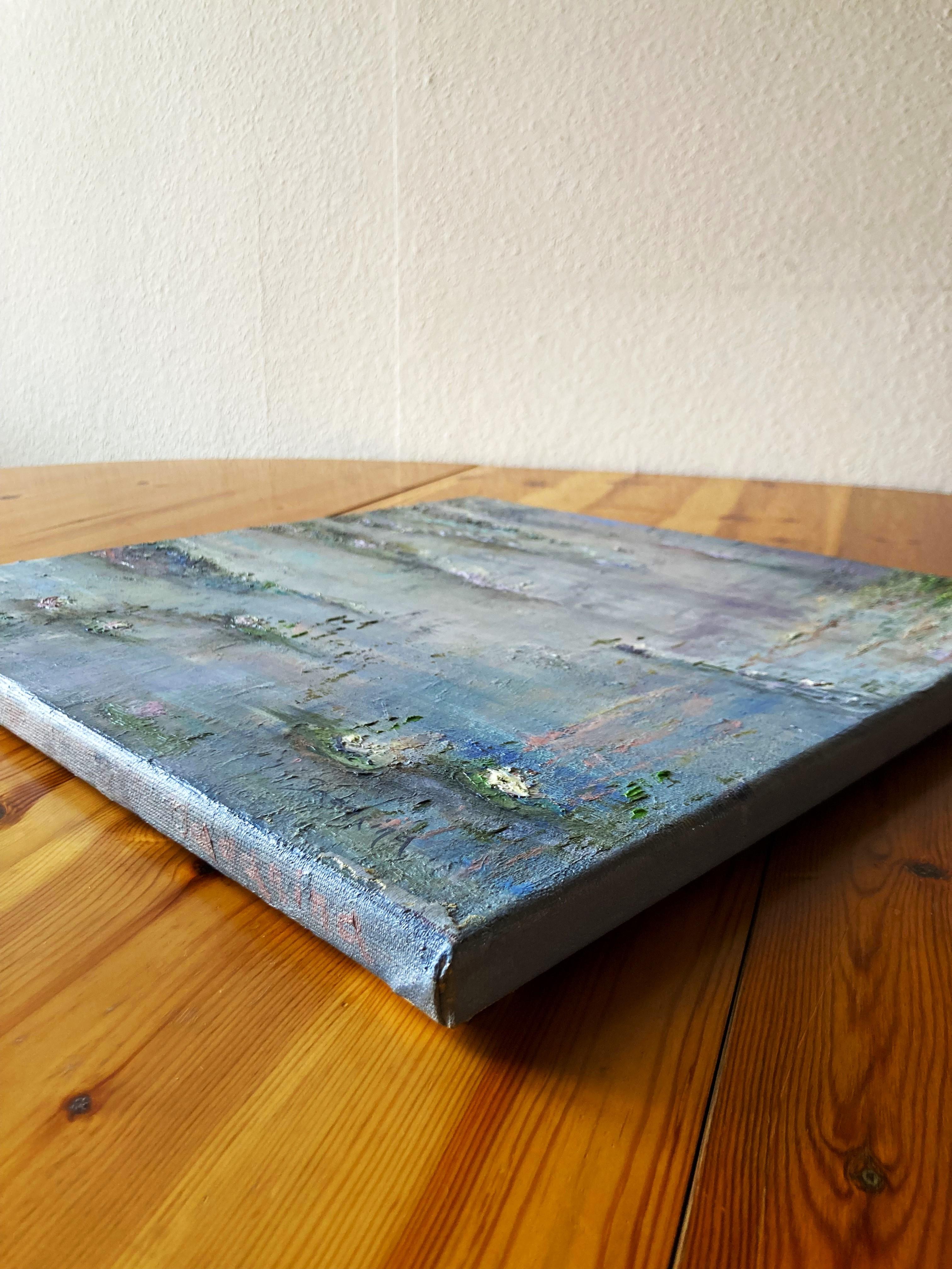 The pond I (Etang I) Landscape. Impressionism, oil paint 7
