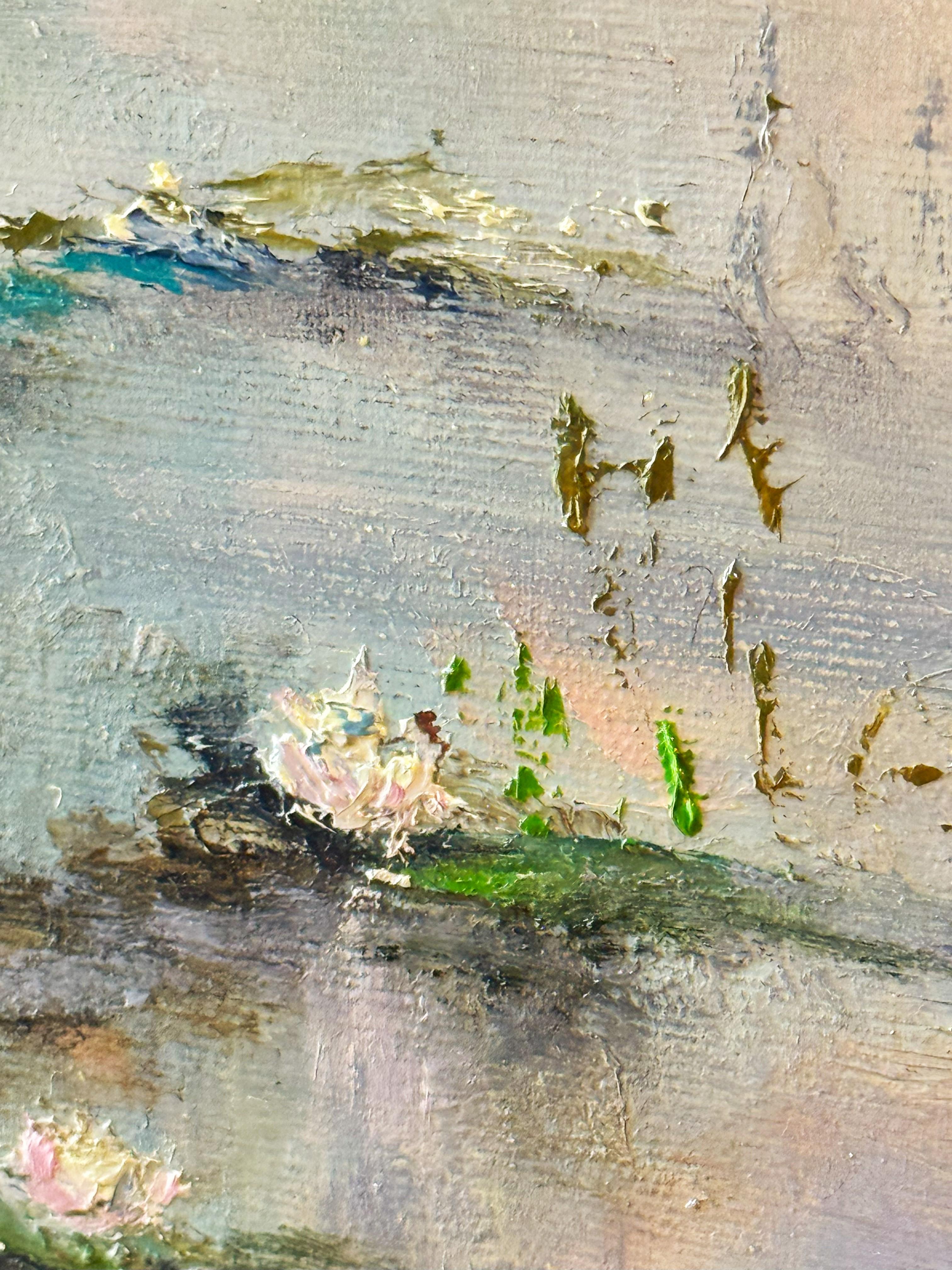 The pond I (Etang I) Landscape. Impressionism, oil paint 3