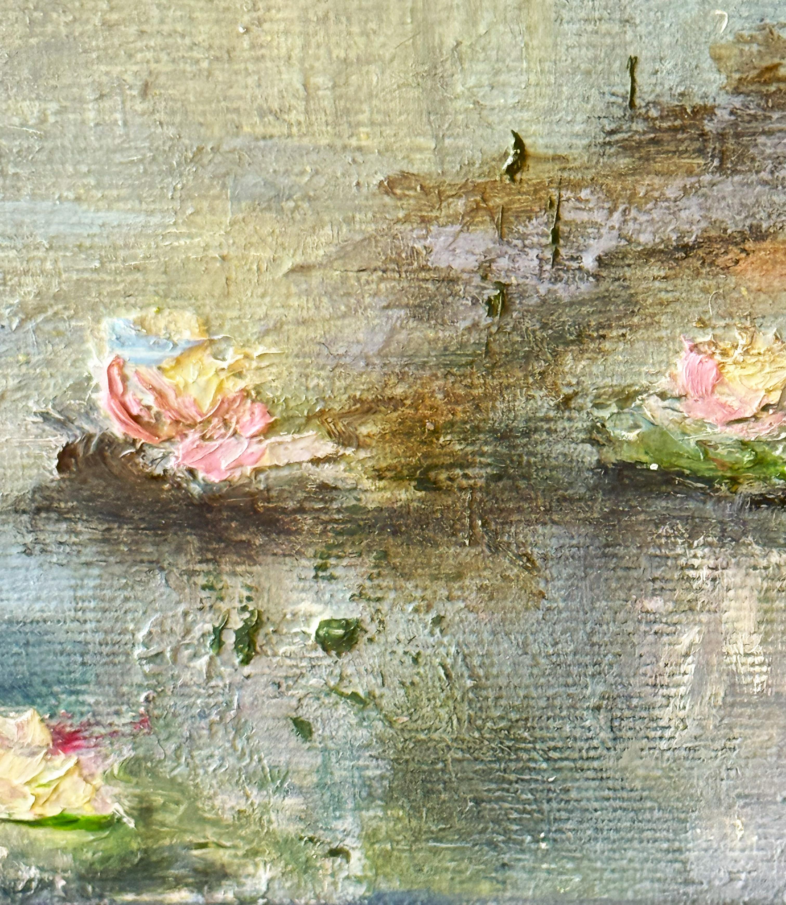 The pond I (Etang I) Landscape. Impressionism, oil paint 4