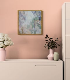 A Place Almost Remembered. Atmospheric Abstract Painting in Muted Colors