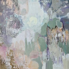 A Place Almost Remembered. Atmospheric Abstract Painting in Muted Colors