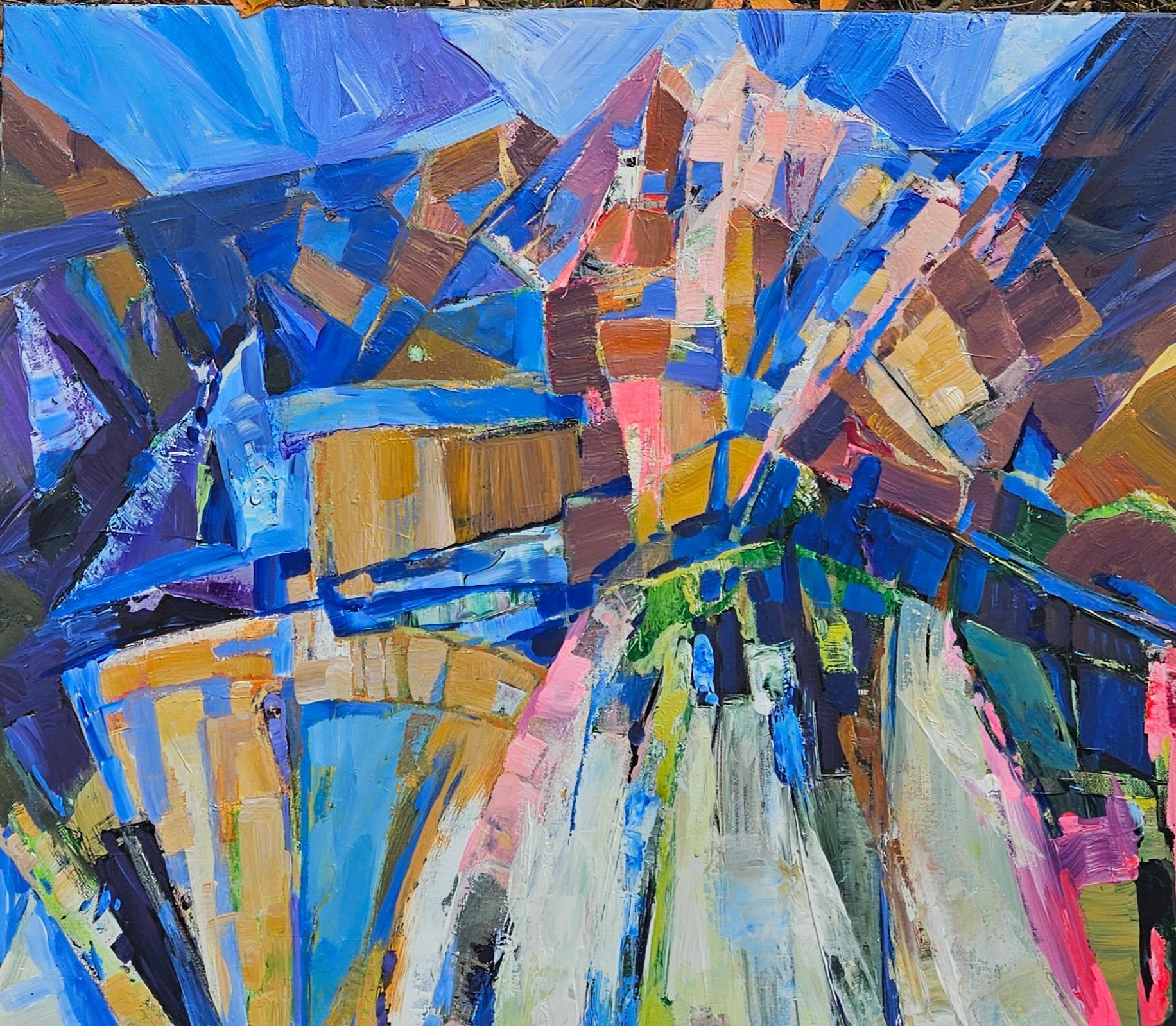 In der Morgendämmerung (Abstrakt), Painting, von Tatiana Hellum