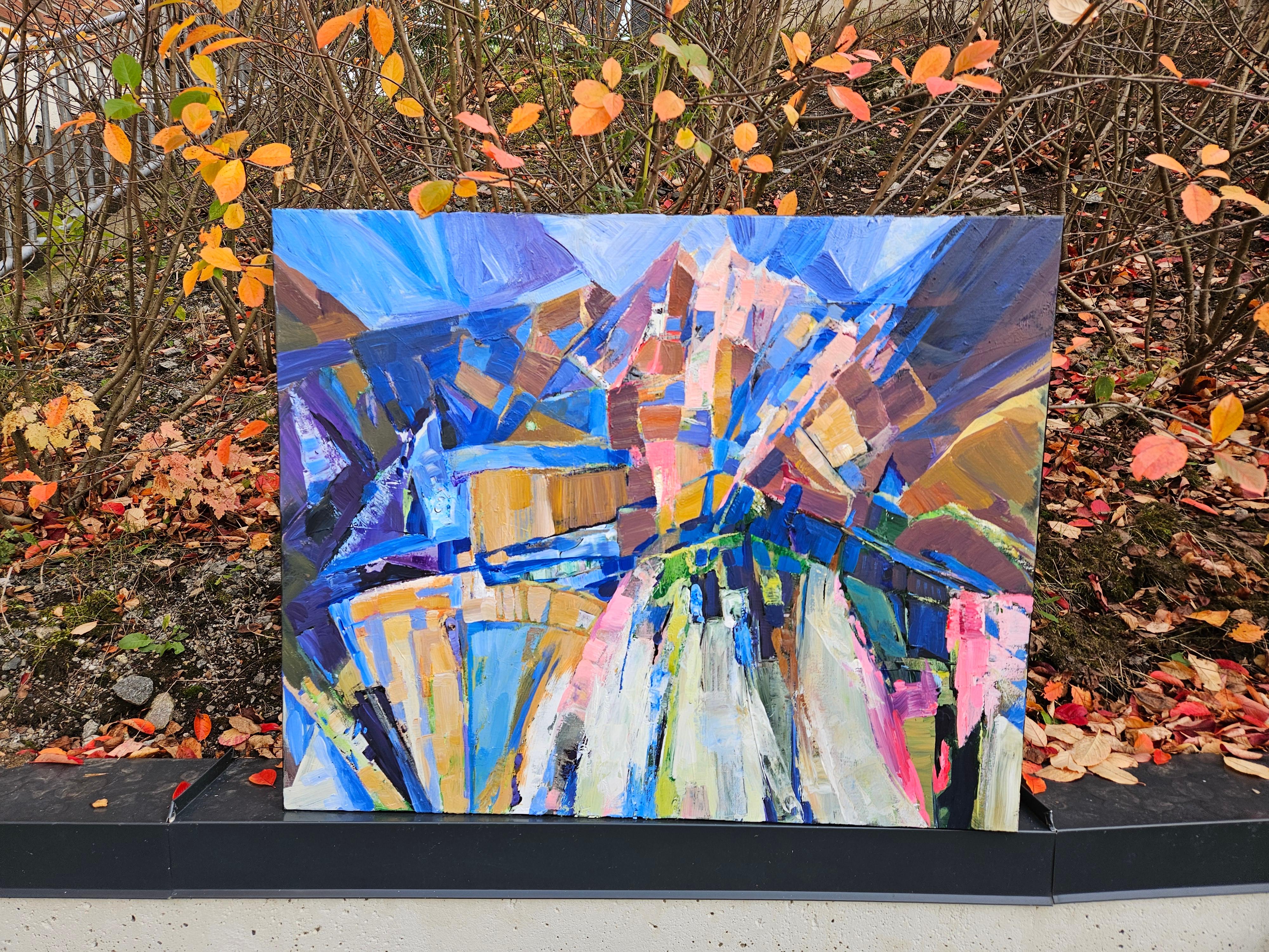 In der Morgendämmerung (Grau), Abstract Painting, von Tatiana Hellum