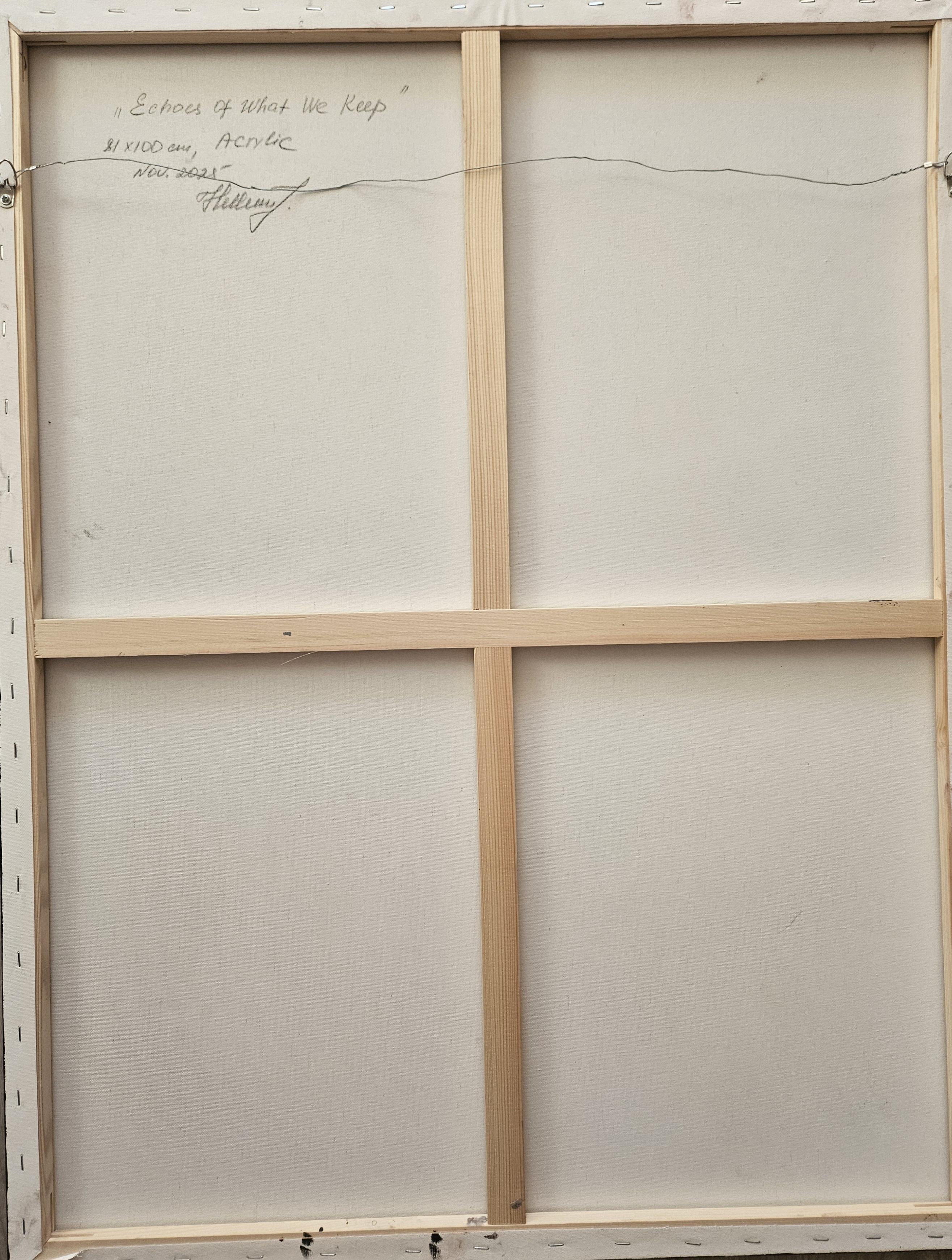 Echos von dem, was wir behalten (Braun), Abstract Painting, von Tatiana Hellum