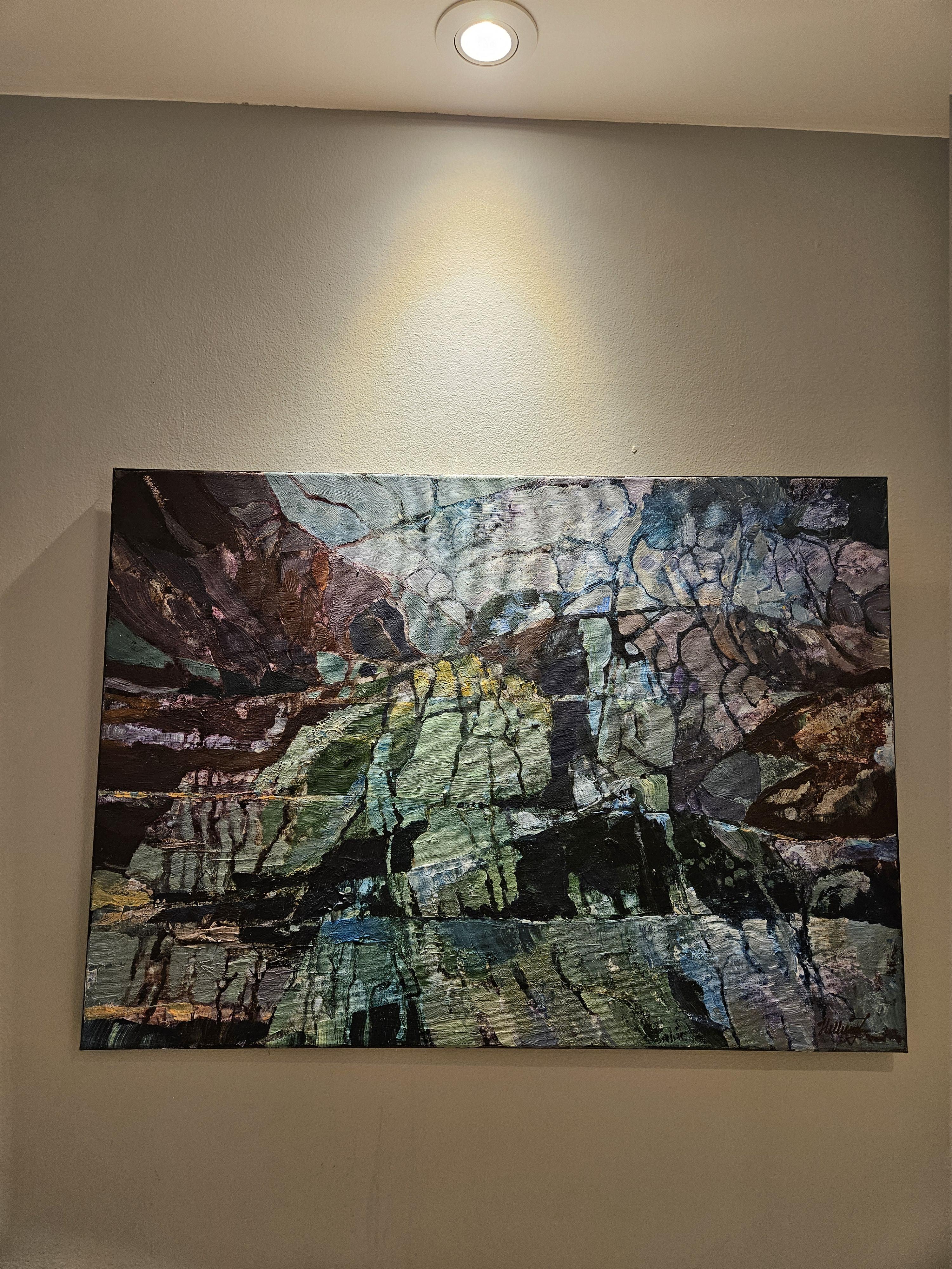 Mountains That Remind - Painting by Tatiana Hellum