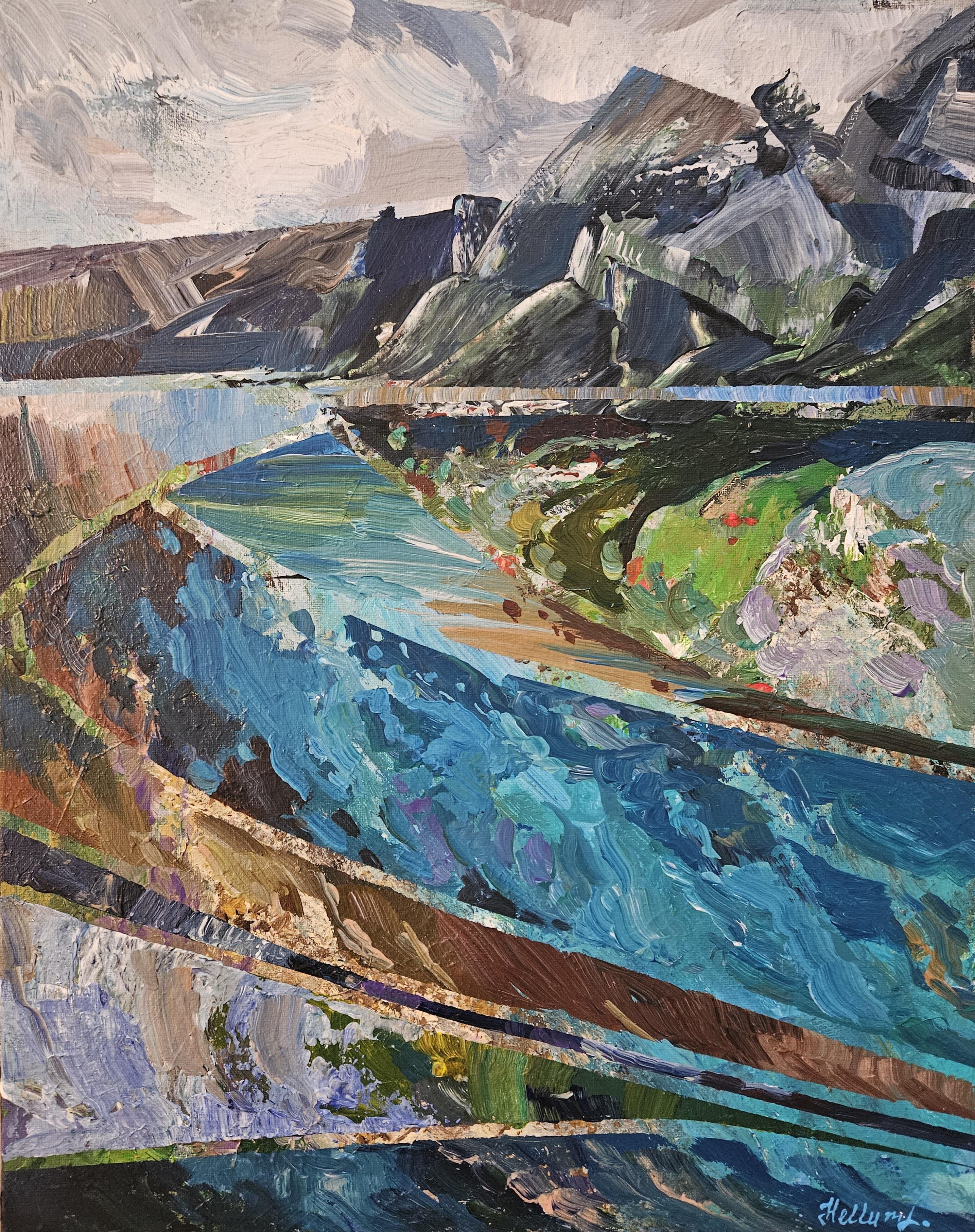 Norwegische Kristalltöne (Abstrakt), Painting, von Tatiana Hellum