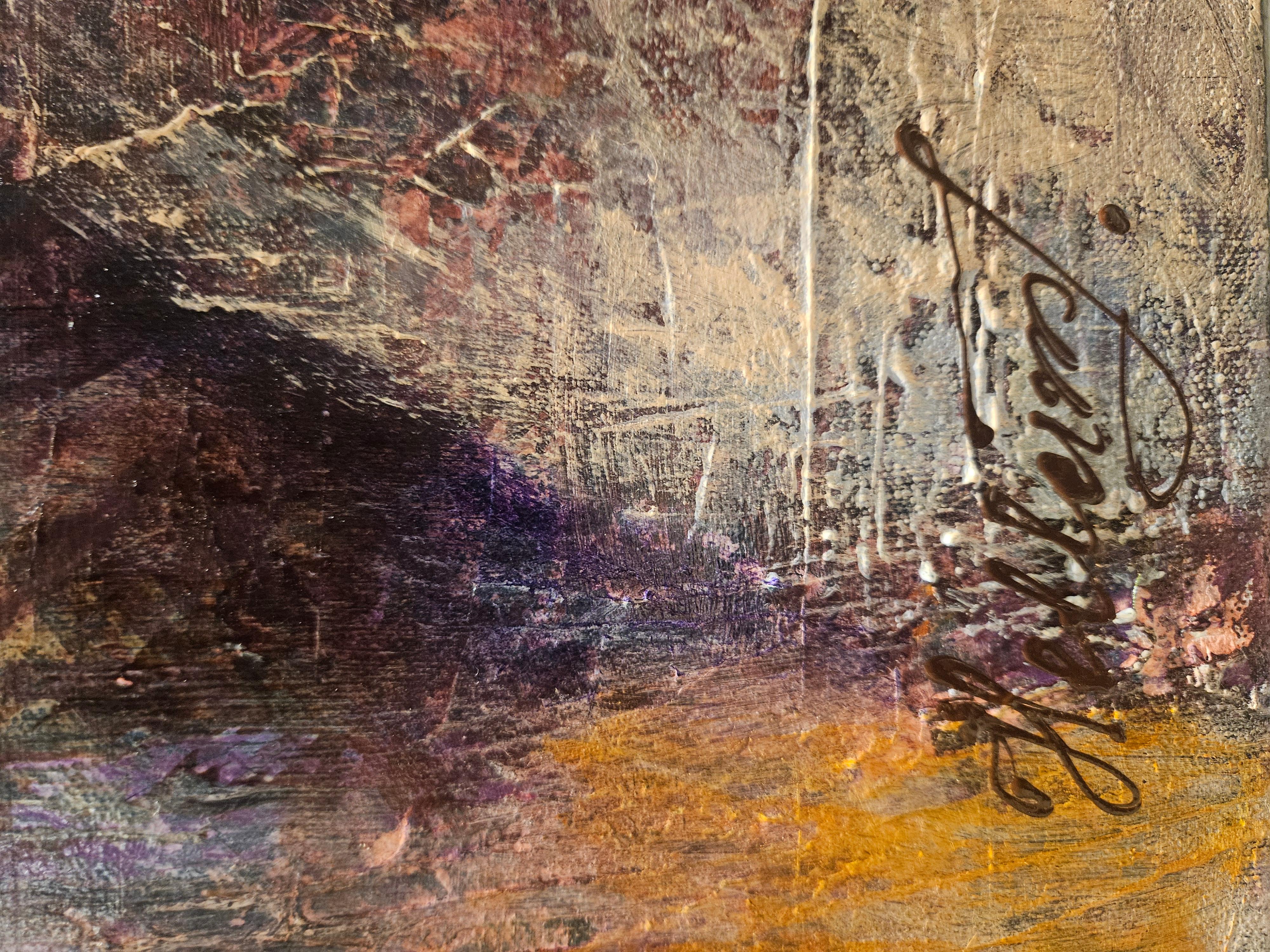 Volando a través del sueño - Painting Abstracto de Tatiana Hellum