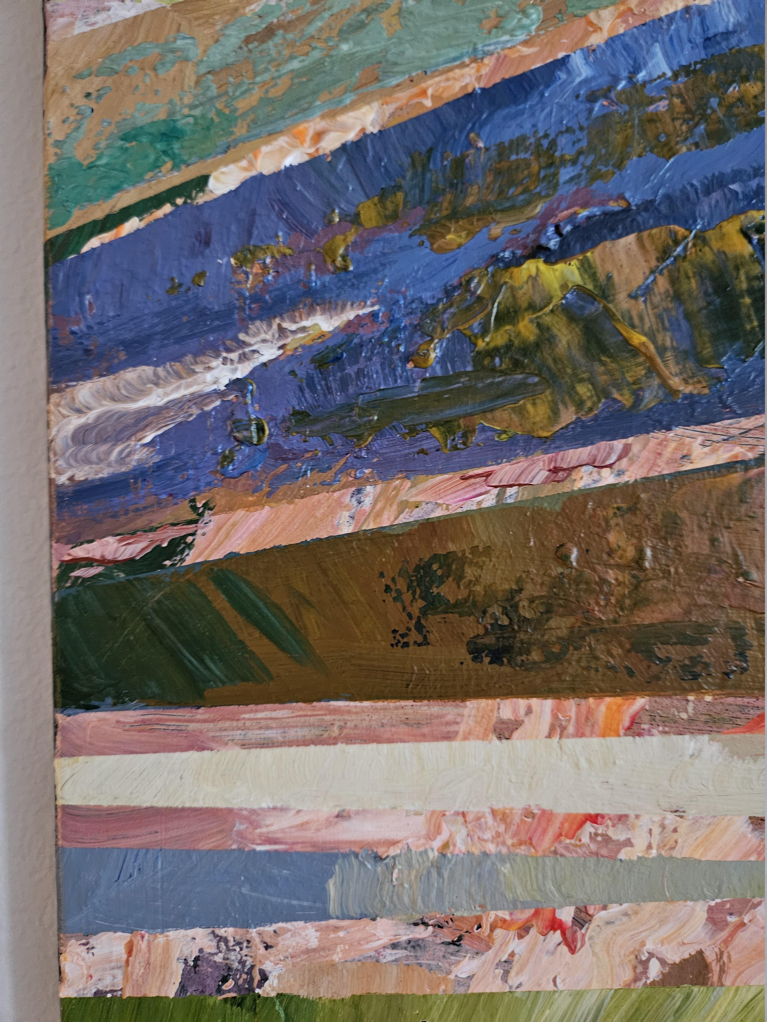 The Summer Within - Brown Abstract Painting by Tatiana Hellum