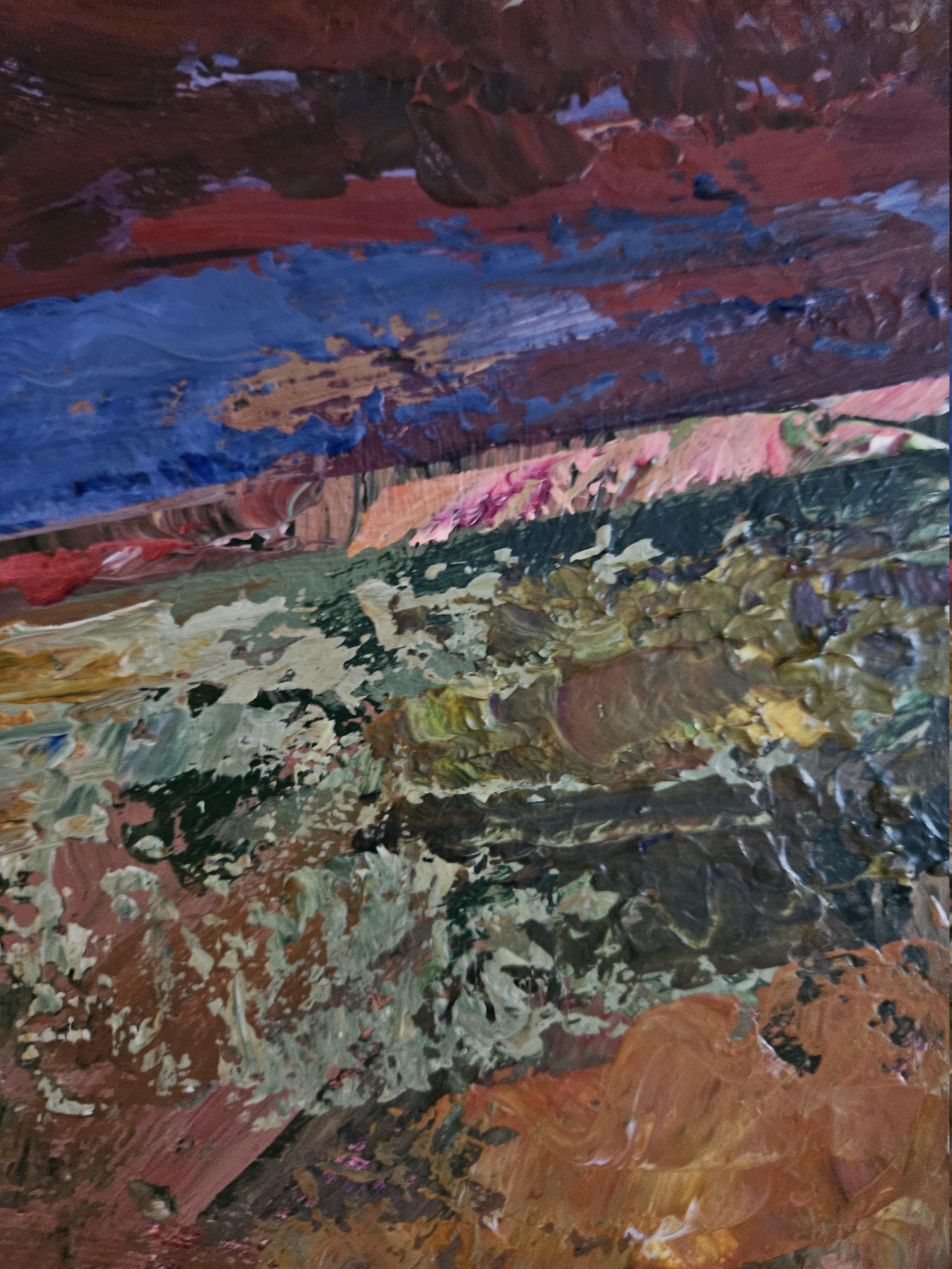 The Summer Within reflects the quiet dialogue between the outer world and the inner one — where the warmth of the season turns into an inner state of clarity and openness. The painting captures not a specific place, but a sensation: sunlight