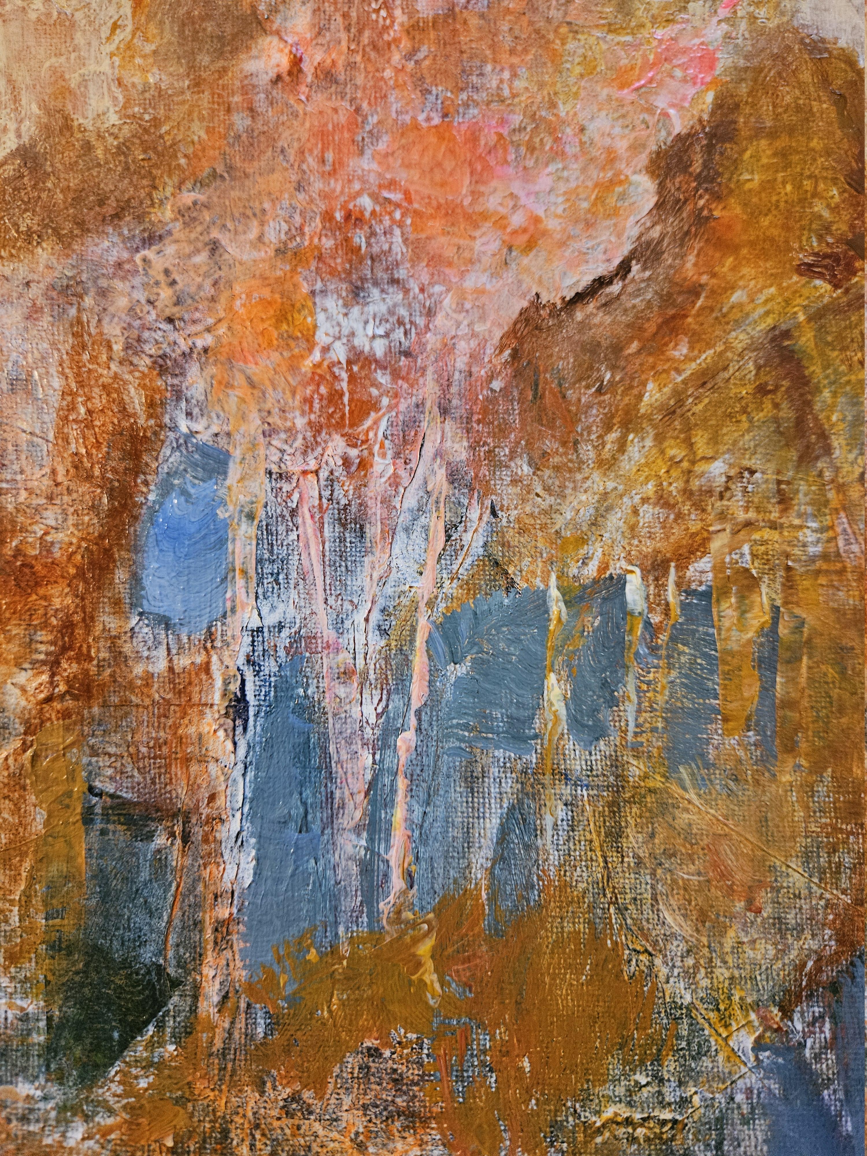 Traces - Abstract Geometric Painting by Tatiana Hellum