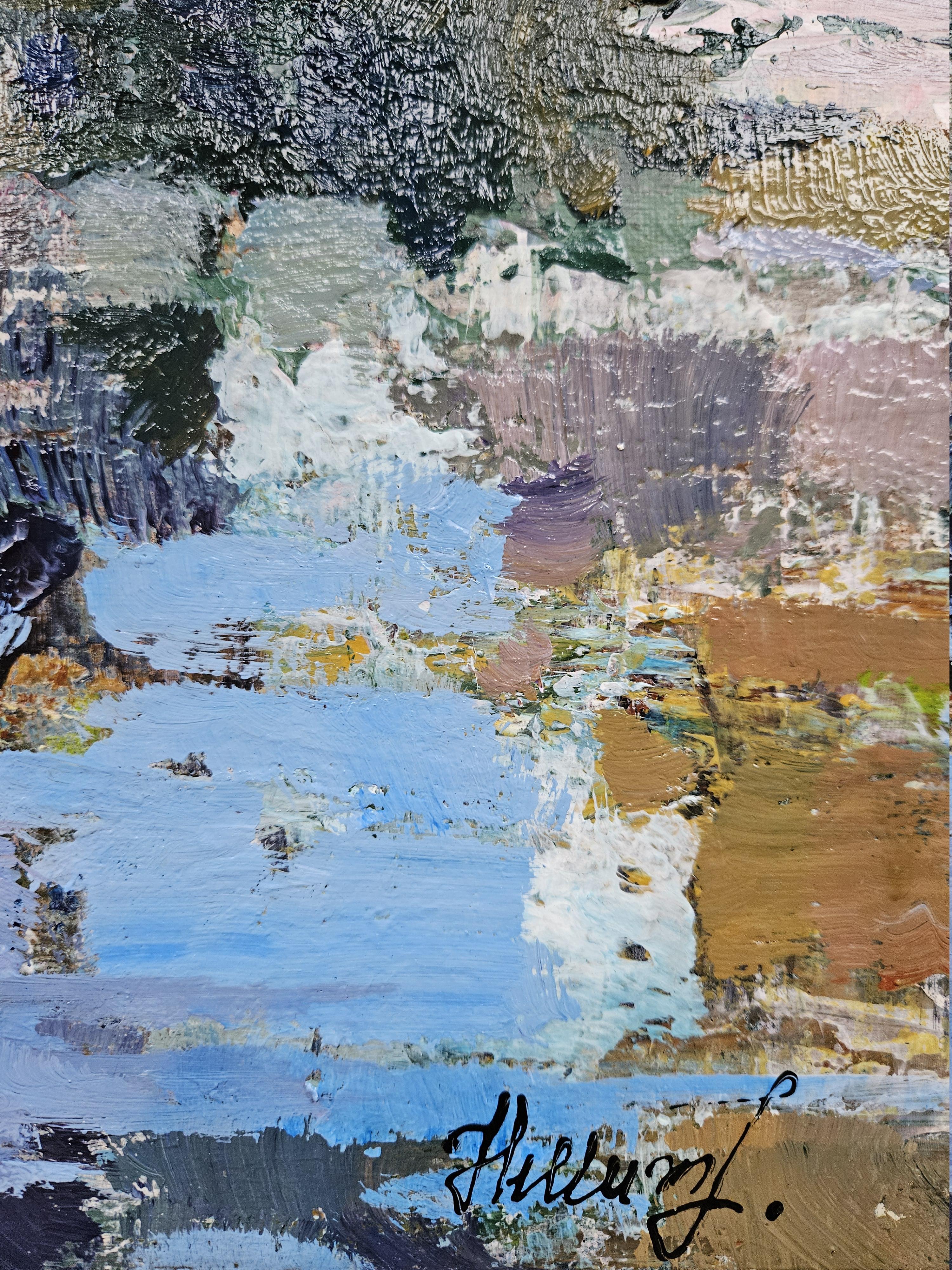 When the Sky Breathed Autumn - Painting by Tatiana Hellum