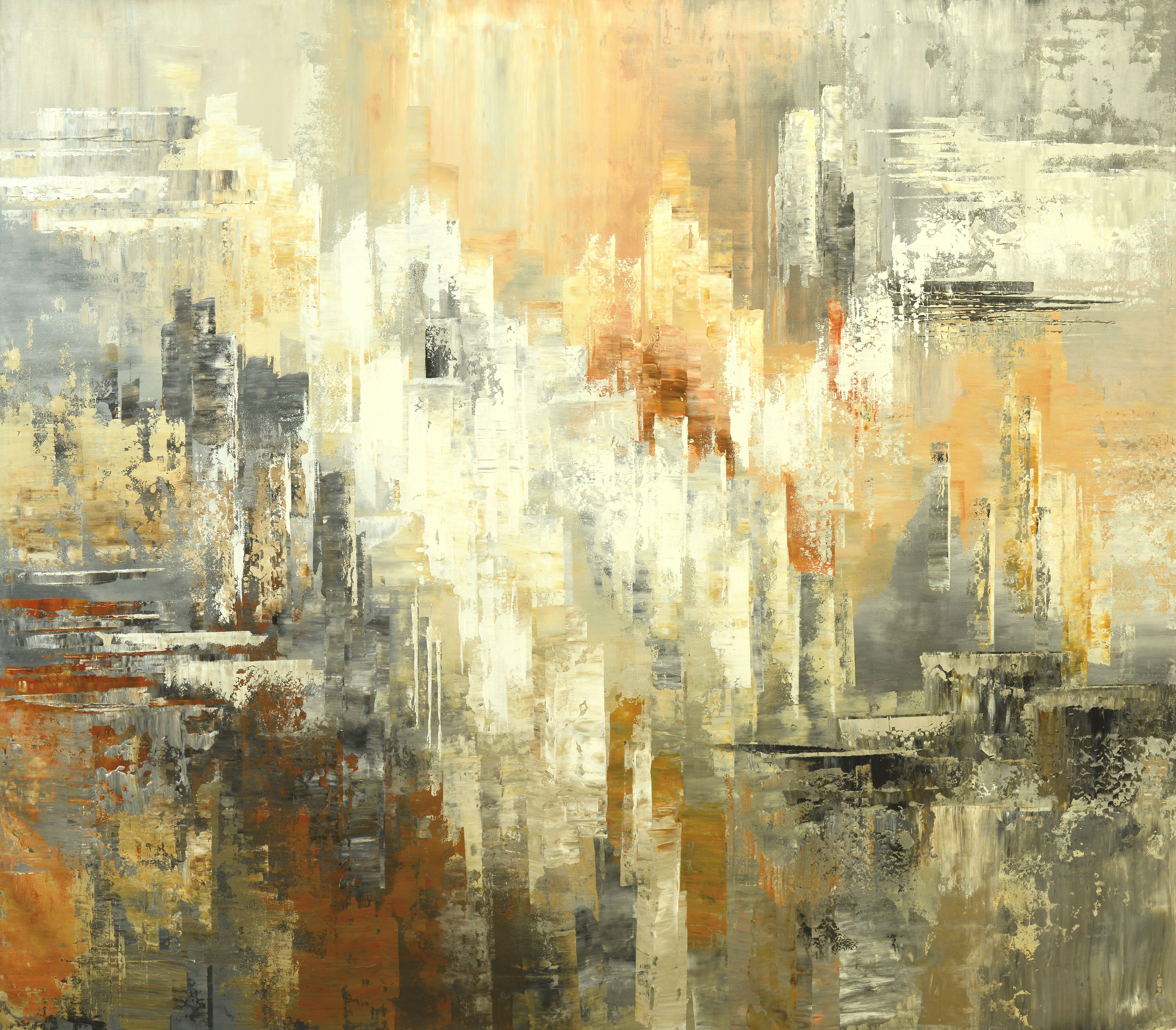 ANCIENT ARCHITECTS, Gemälde, Acryl auf Leinwand – Painting von Tatiana  Iliina