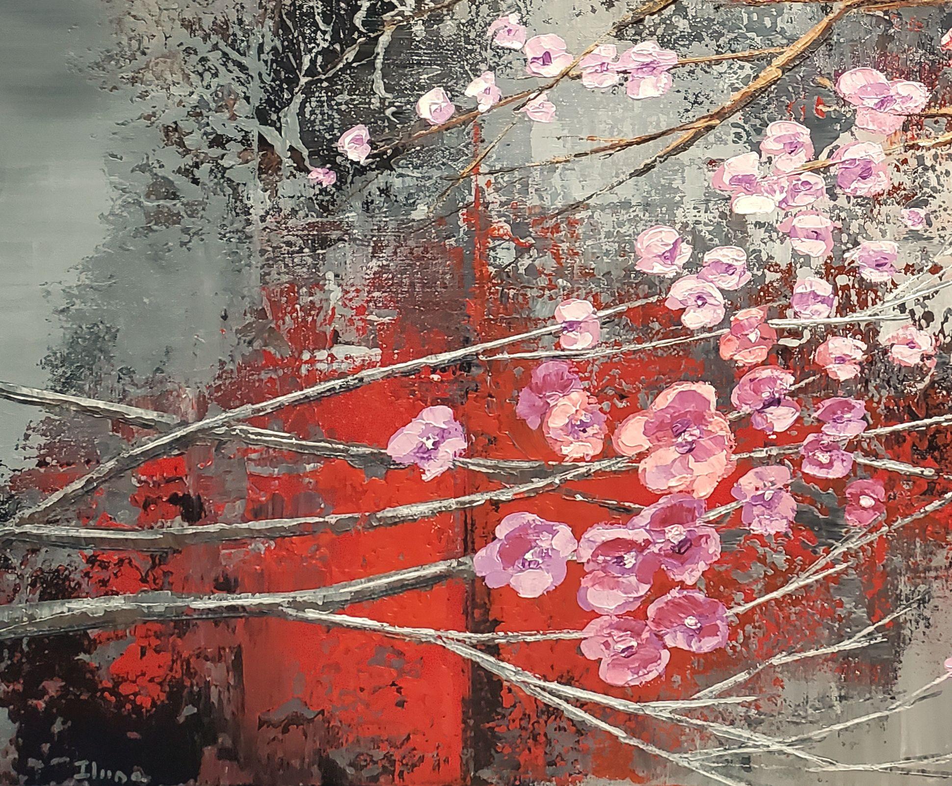 BLOSSOM FEST, Gemälde, Acryl auf Leinwand im Angebot 1