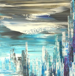 CITY OF EXOTIC SHORES, Painting, Acrylic on Canvas