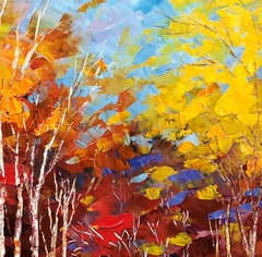 FESTIVE OVERTURE, Painting, Acrylic on Canvas