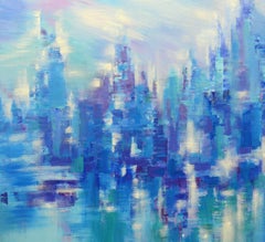STAR CITY BLUES, Painting, Acrylic on Canvas