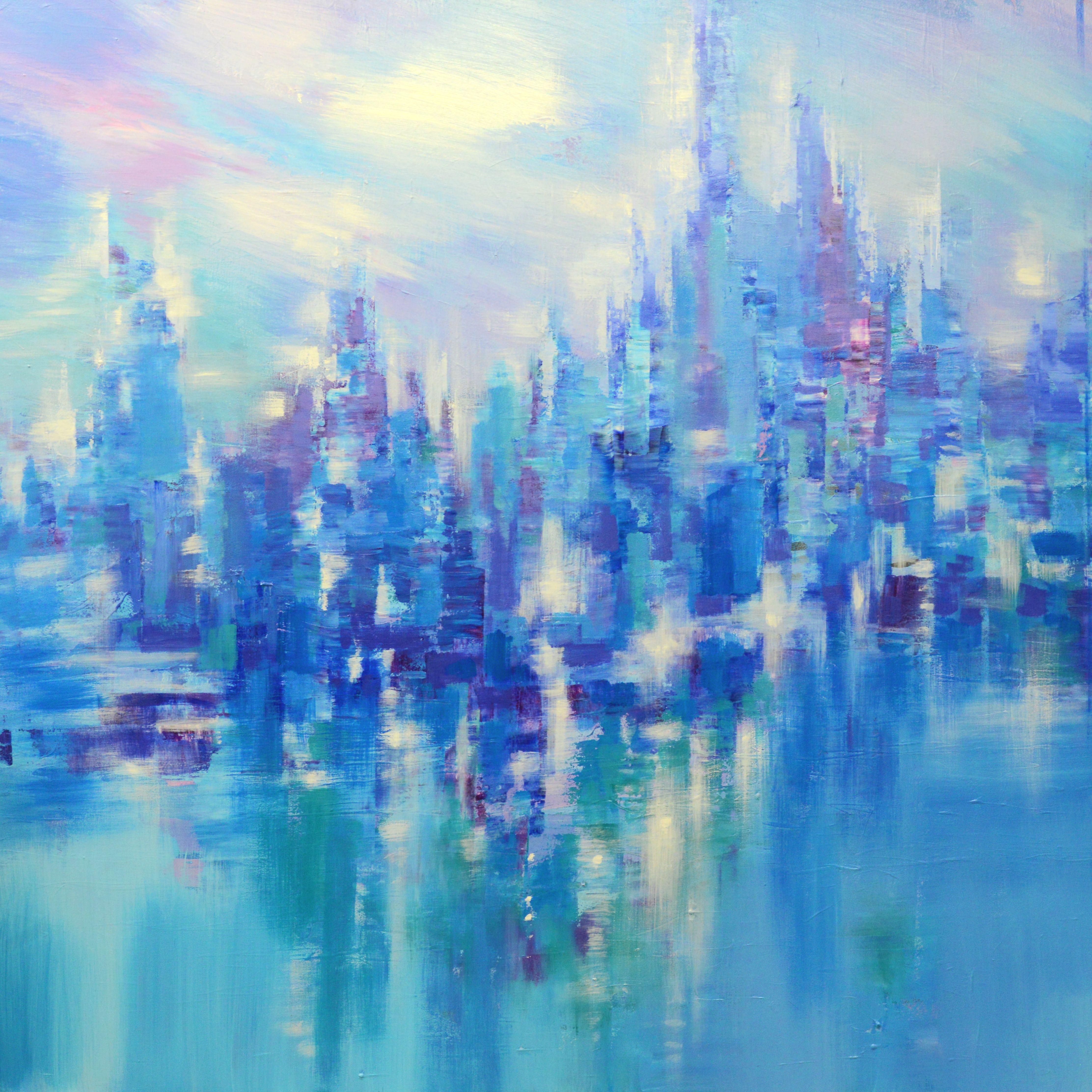 STAR CITY BLUES, Pintura, Acrílico sobre lienzo - Painting de Tatiana  Iliina