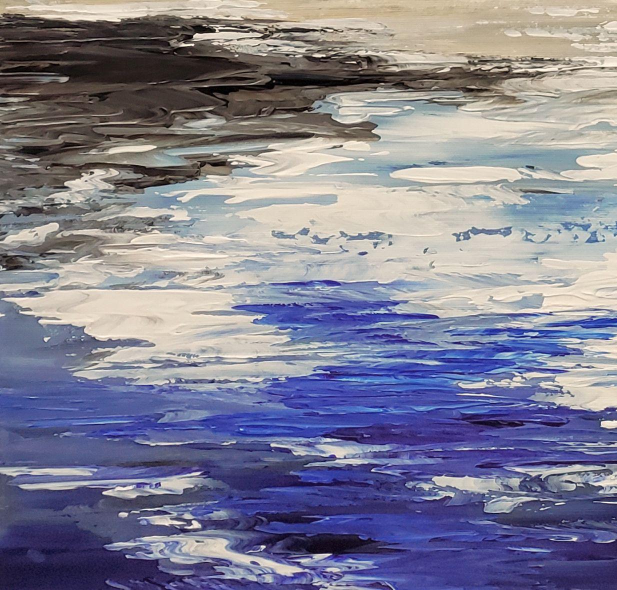 SULTRY SEAS, Gemälde, Acryl auf Leinwand im Angebot 1