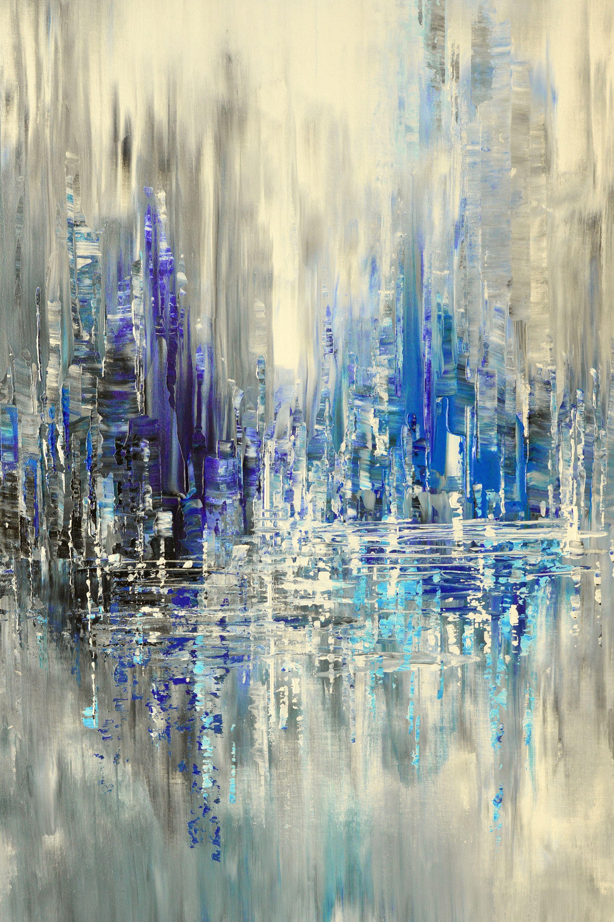 WEST OF KNIGHTSBRIDGE, peinture, acrylique sur toile - Painting de Tatiana  Iliina