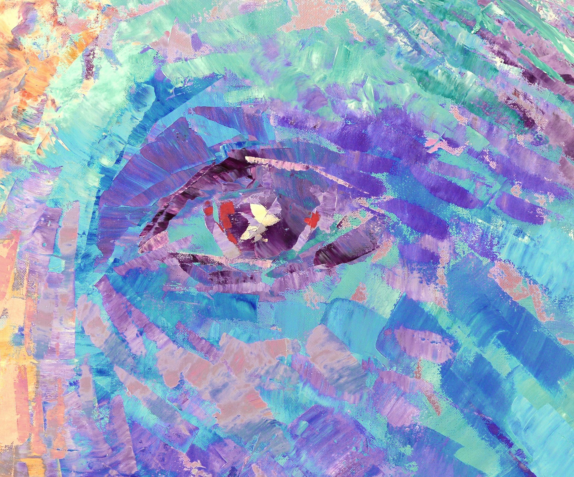ARCTIC EYES, peinture, acrylique sur toile - Abstrait Painting par Tatiana Iliina