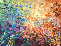 GARDEN PARTY, Painting, Acrylic on Canvas