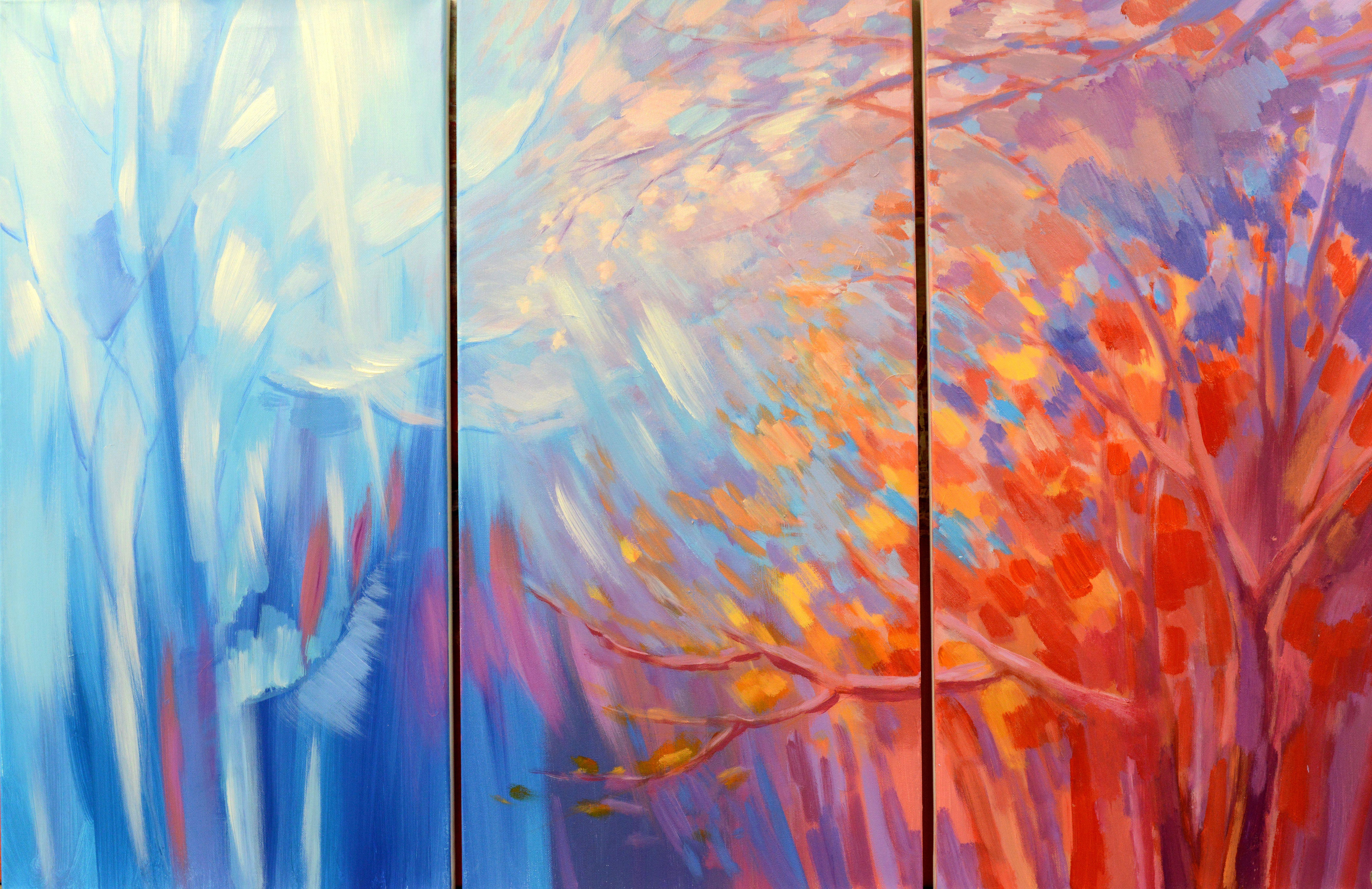ICE AND FIRE, Gemälde, Acryl auf Leinwand – Painting von Tatiana Iliina