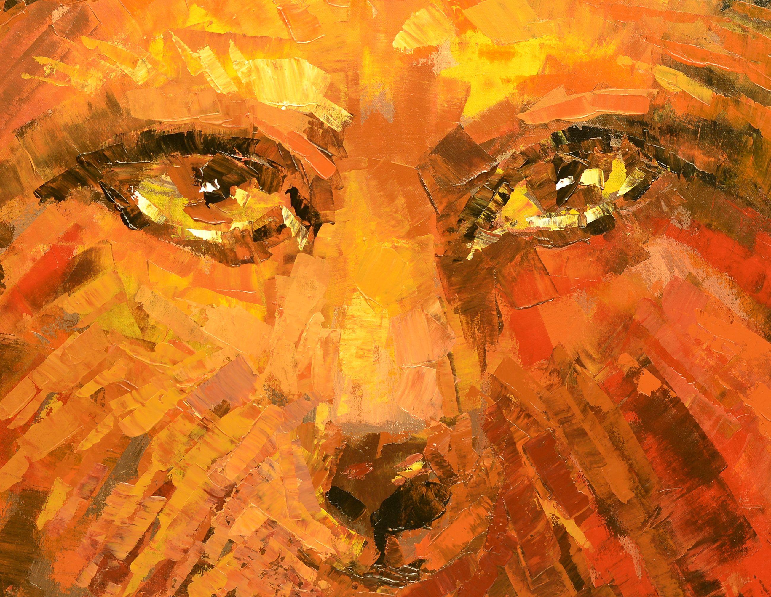 Cuore potente, Pittura, Acrilico su tela - Painting Impressionismo di Tatiana Iliina