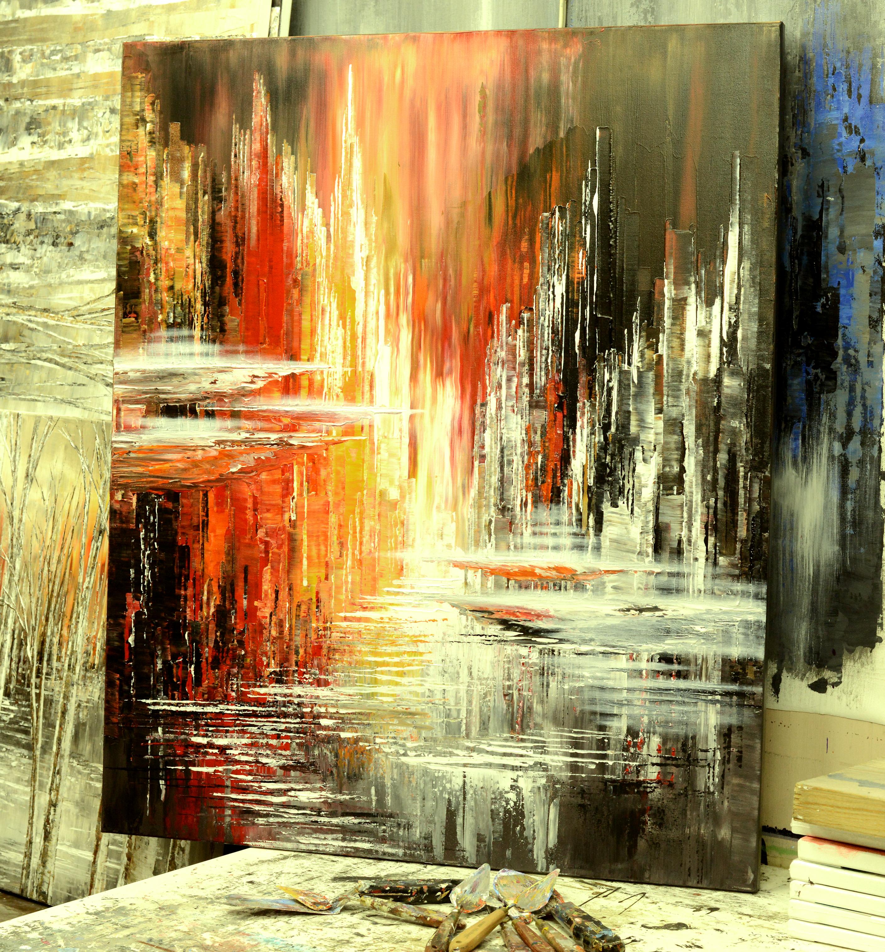 abstract scenery paintings