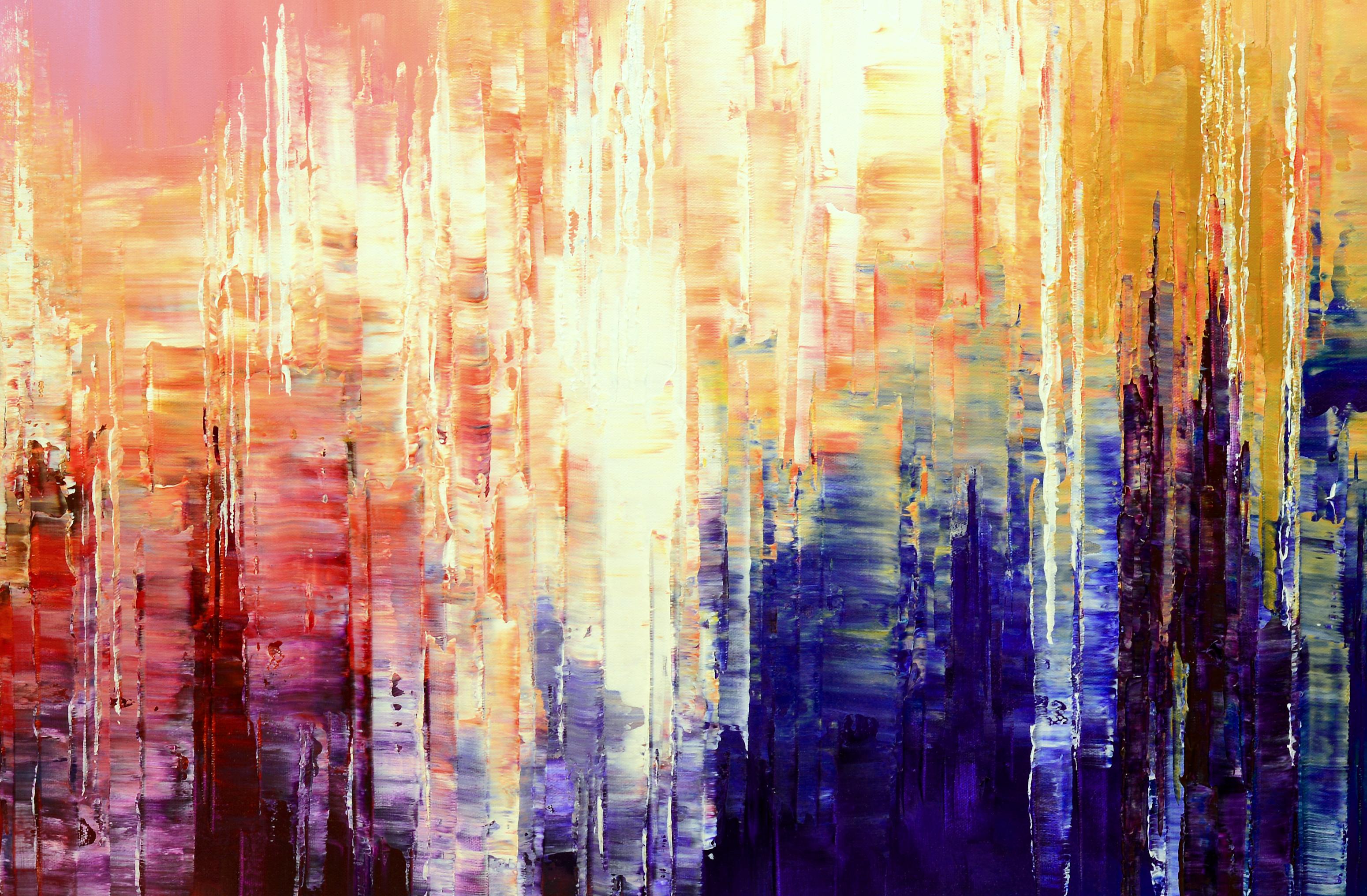 Cognizione sensuale, Pittura astratta - Abstract Painting Beige di Tatiana Iliina