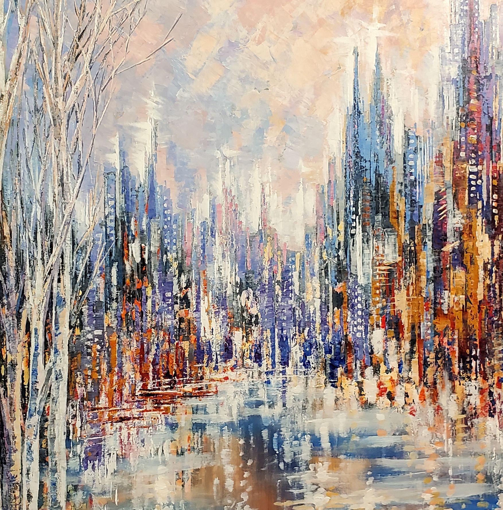 TORRI AL TIMBRO, Pittura, Acrilico su tela in vendita 1