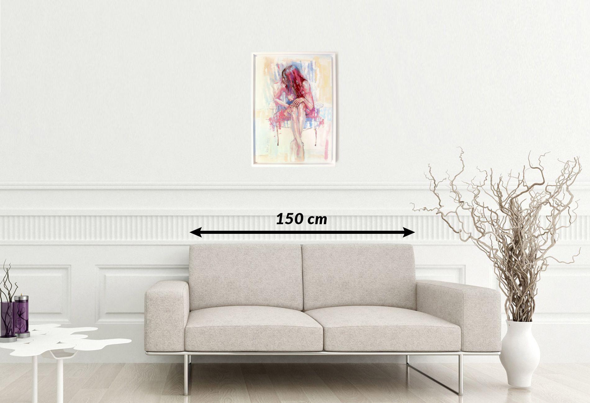 Pittura ad olio originale, 70x50 cm  Tutte le donne sono sirene  :: Pittura :: Moderna :: Questo pezzo viene fornito con un certificato ufficiale di autenticità firmato dall'artista :: Pronto da appendere: Yes :: Firmato: No ::  :: Tela :: Ritratto