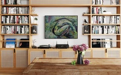 Eagle pose, 80x110cm, 0il/acrylic/canvas