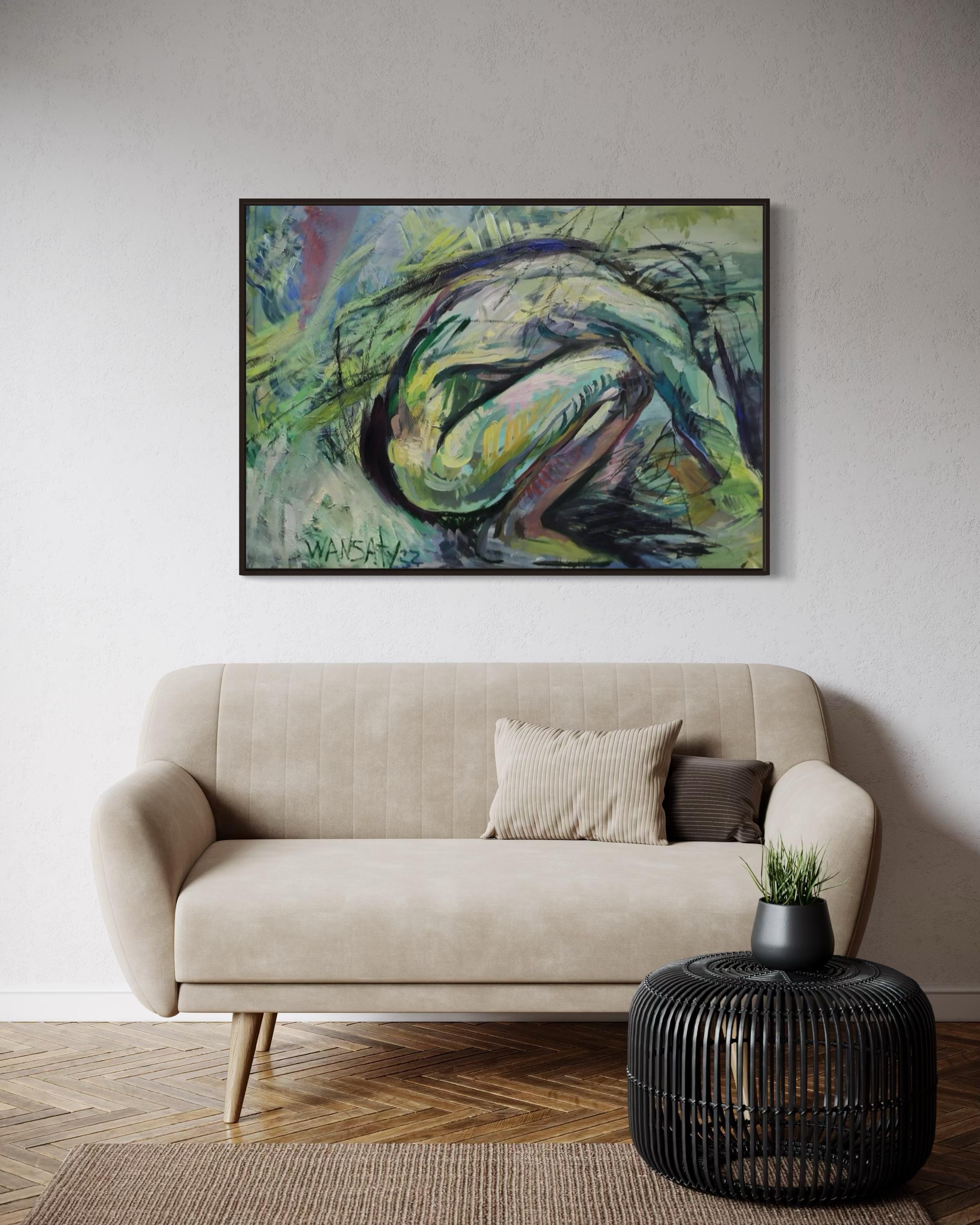 Posa dell'aquila, 80x110cm, 0il/acrilico/tela in vendita 4