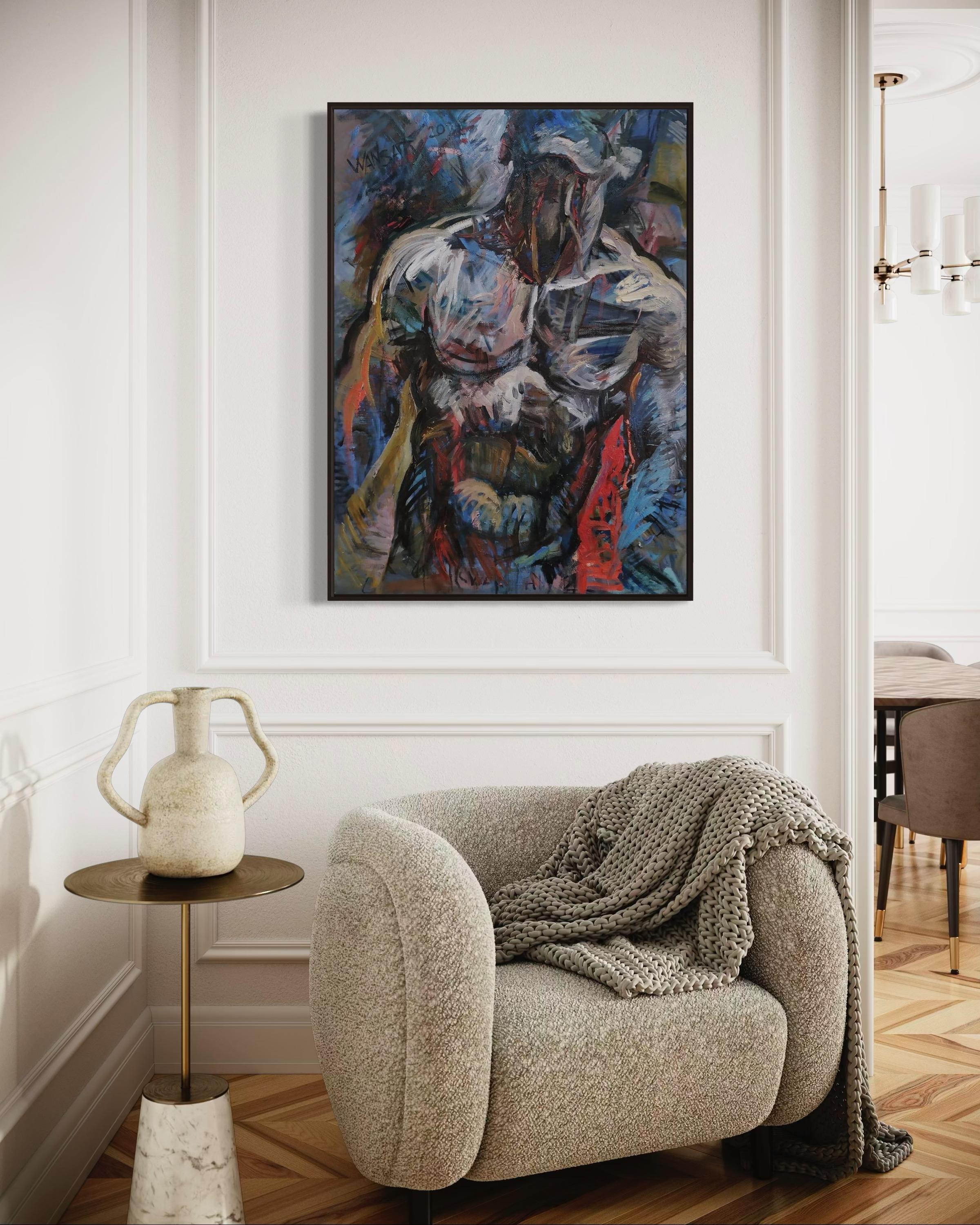 Sono io, Signore, 110x80cm, 0il/acrilico/tela - Painting di Tatiana Levchenko