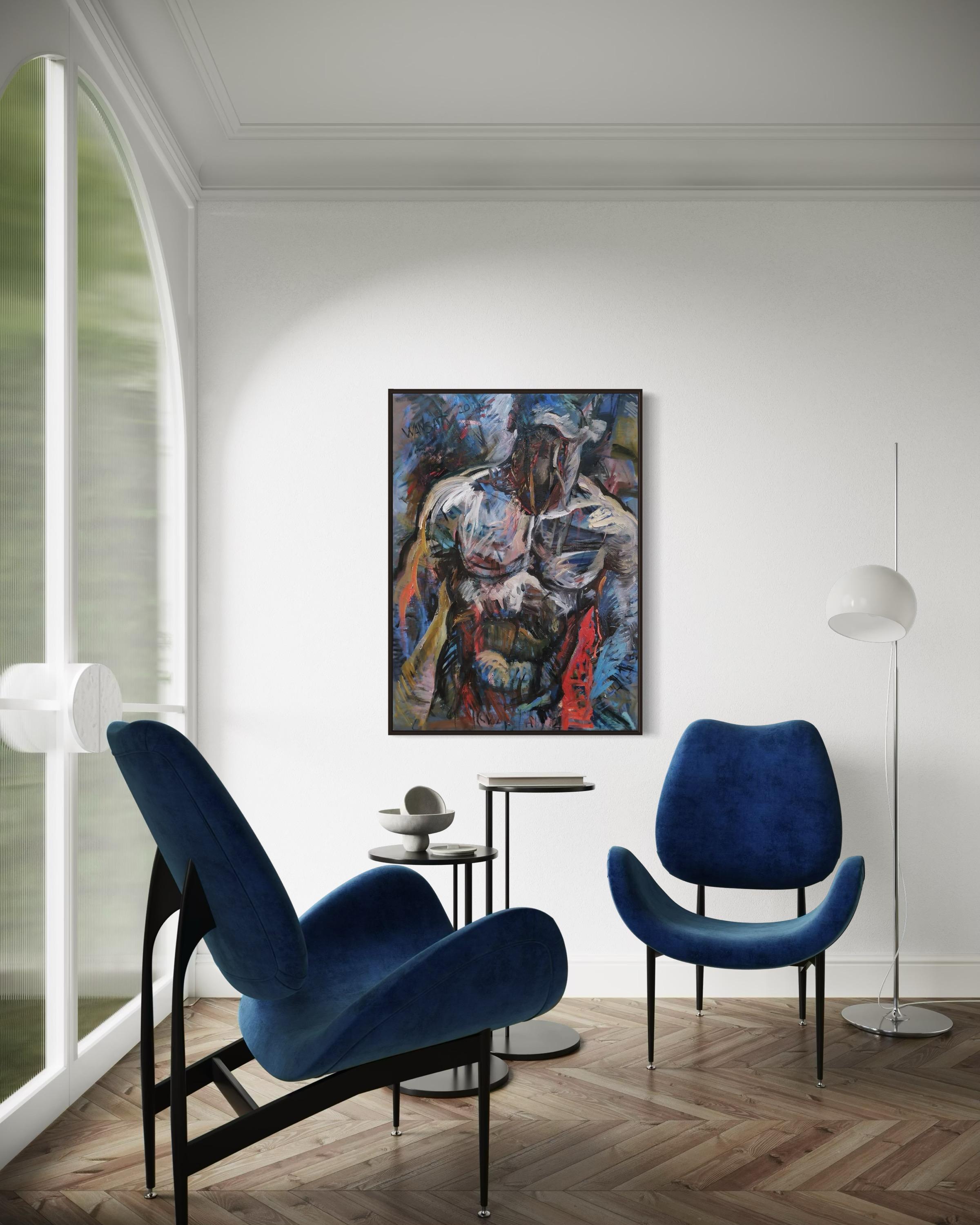 Sono io, Signore, 110x80cm, 0il/acrilico/tela - Painting Contemporaneo di Tatiana Levchenko