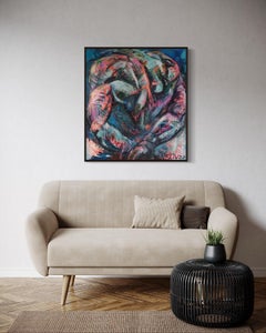 N3, 80 x 90 cm, acrylique, huile, toile