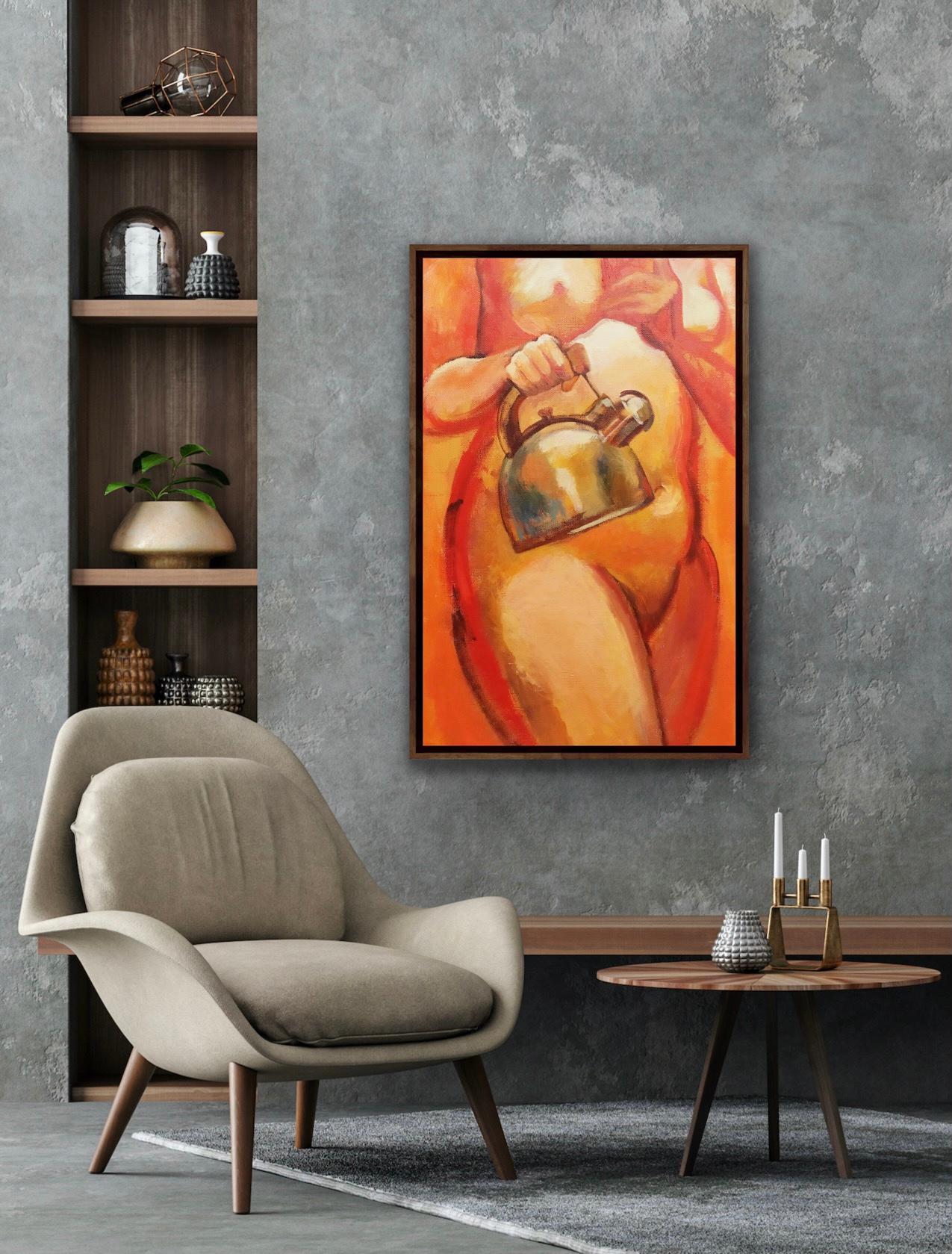 With a kettle, 100x60cm For Sale 1