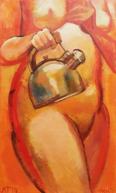 With a kettle, 100x60cm