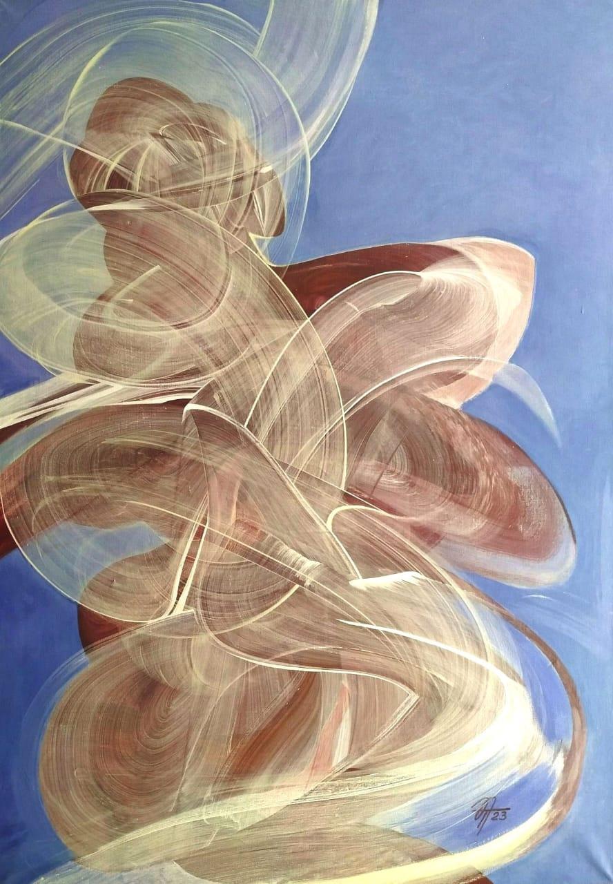 Dance, 100x70cm - Painting by Tatiana Nega