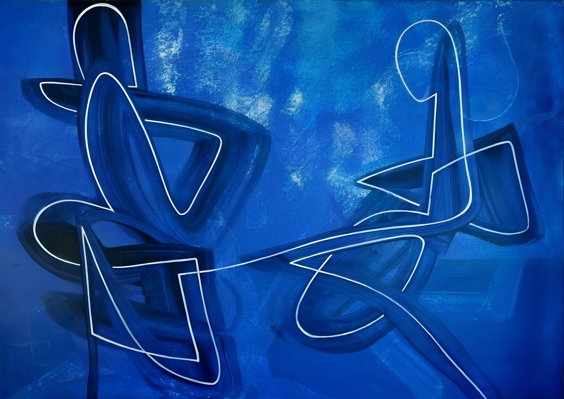 Abstract Painting de Tatiana Nega - Diálogo , 100x140 cm, acrílico sobre lienzo
