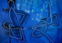 Dialog , 100x140 cm, acrylic on canvas